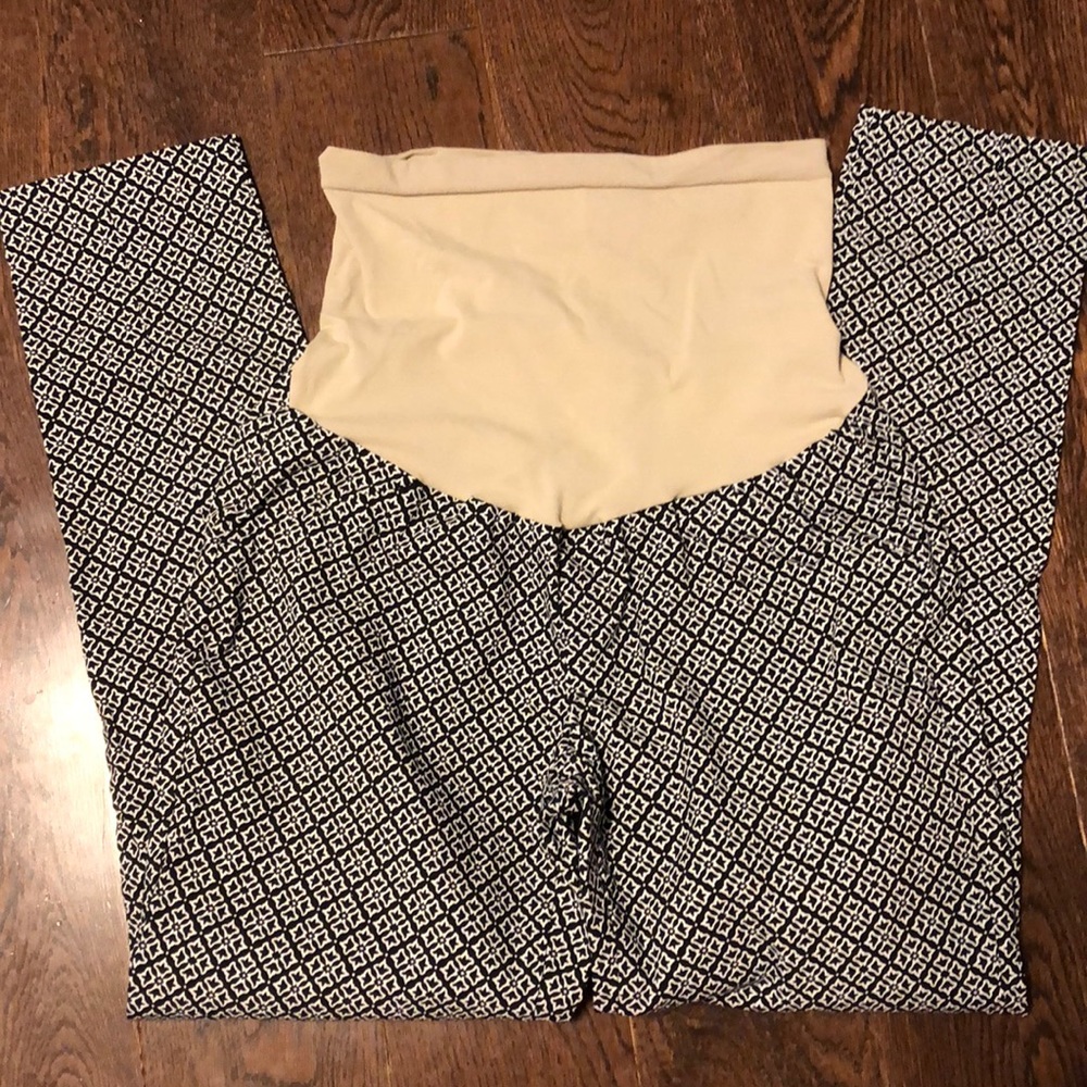Motherhood Maternity Black & White office pants